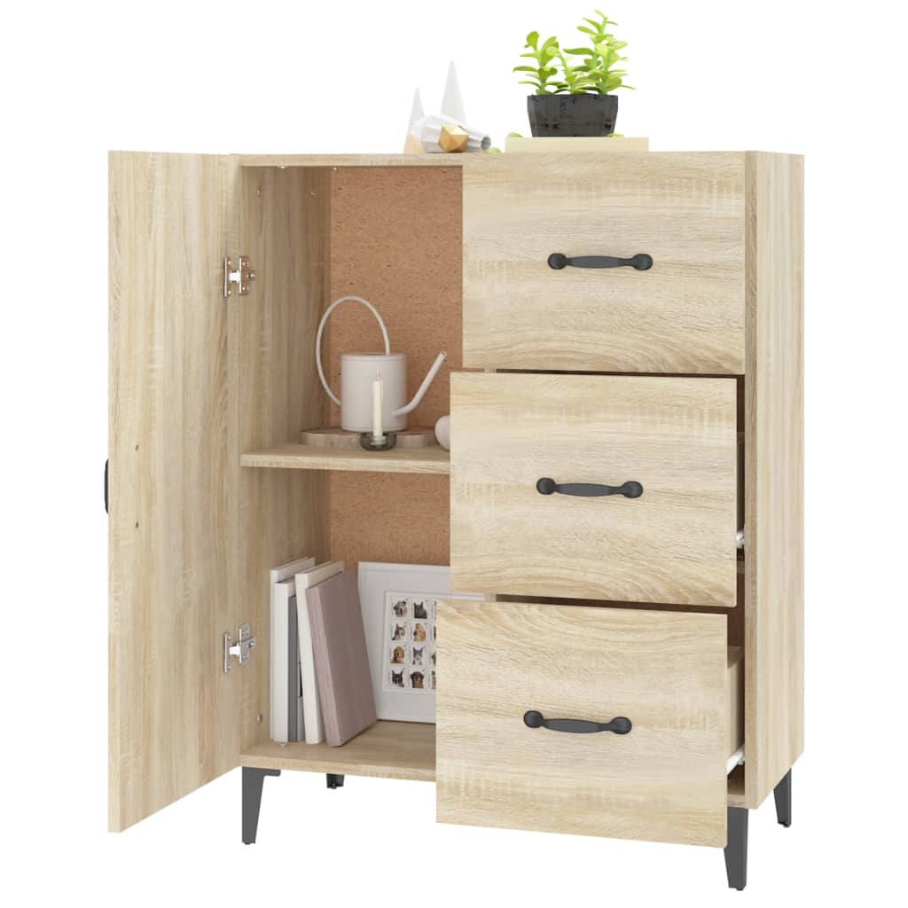 vidaXL Commode Chêne Sonoma 69,5x34x90 cm Bois d'ingénierie