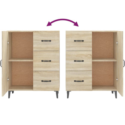 vidaXL Commode Chêne Sonoma 69,5x34x90 cm Bois d'ingénierie