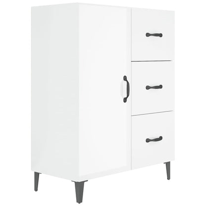 vidaXL Buffet blanc brillant 69,5x34x90 cm Bois d'ingénierie