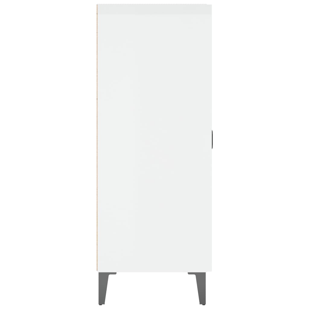 vidaXL Buffet blanc brillant 69,5x34x90 cm Bois d'ingénierie