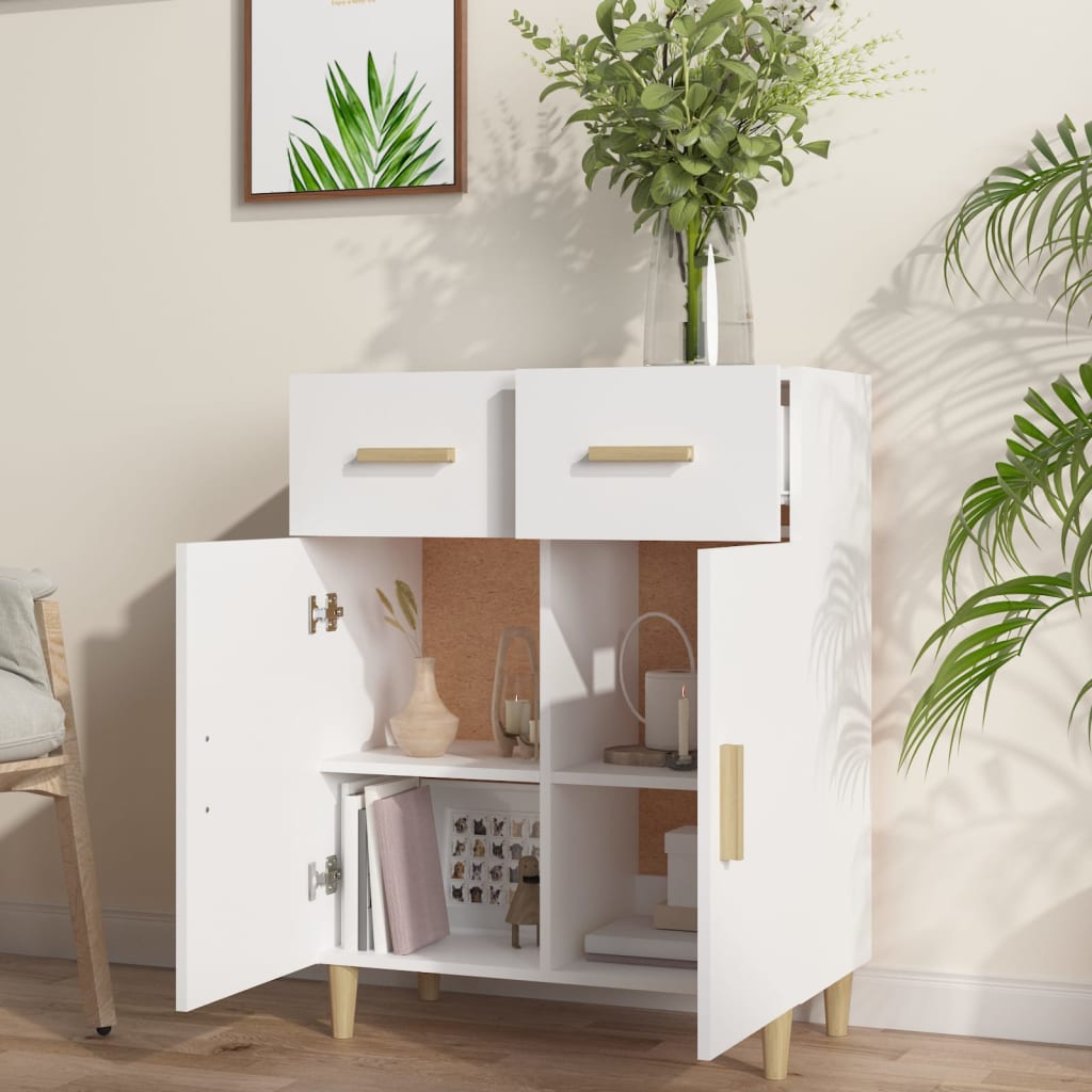 vidaXL Sideboard Weiß 69,5x34x89 cm Holzwerkstoff