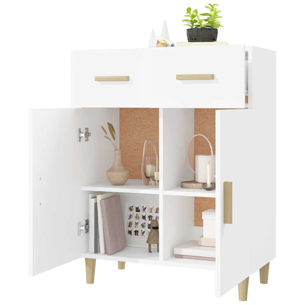 vidaXL Sideboard Weiß 69,5x34x89 cm Holzwerkstoff