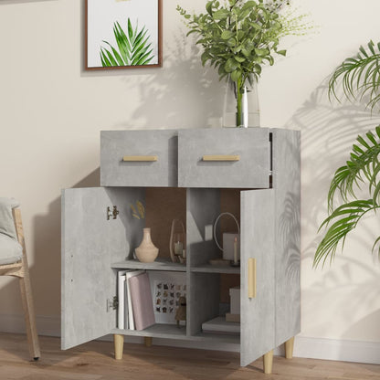 vidaXL Sideboard Betongrau 69,5x34x89 cm Holzwerkstoff