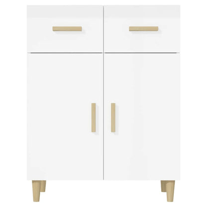 vidaXL Sideboard Hochglanz-Weiß 69,5x34x89 cm Holzwerkstoff