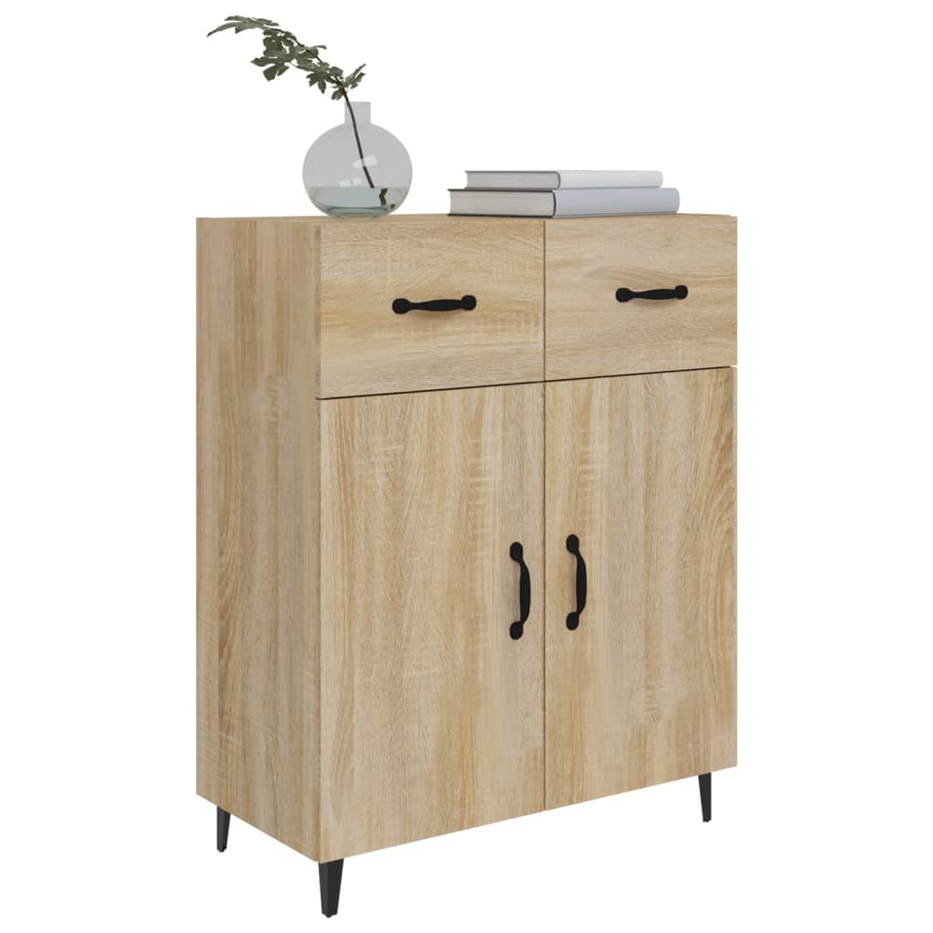 vidaXL Commode Chêne Sonoma 69,5x34x90 cm Bois d'ingénierie