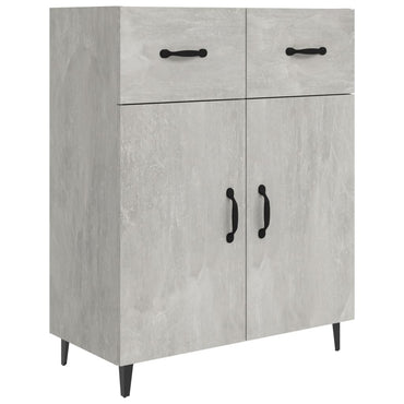 vidaXL Buffet gris béton 69,5x34x90 cm Bois d'ingénierie