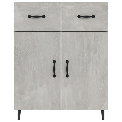 vidaXL Buffet gris béton 69,5x34x90 cm Bois d'ingénierie