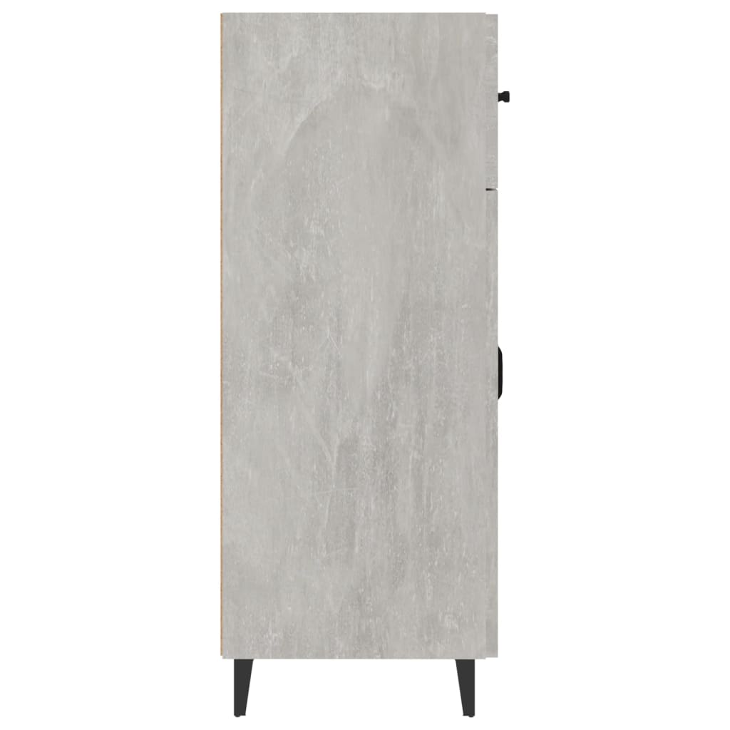 vidaXL Buffet gris béton 69,5x34x90 cm Bois d'ingénierie
