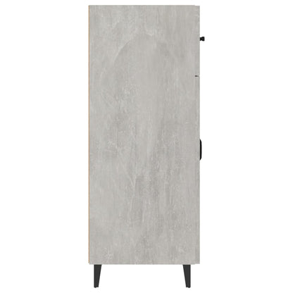 vidaXL Buffet gris béton 69,5x34x90 cm Bois d'ingénierie