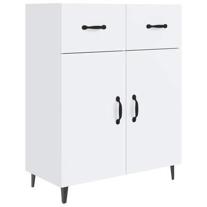 vidaXL Buffet blanc brillant 69,5x34x90 cm Bois d'ingénierie