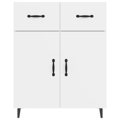 vidaXL Buffet blanc brillant 69,5x34x90 cm Bois d'ingénierie