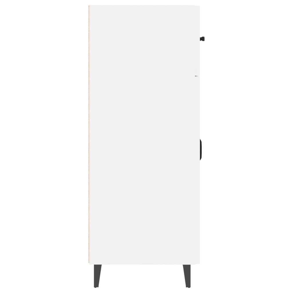 vidaXL Buffet blanc brillant 69,5x34x90 cm Bois d'ingénierie