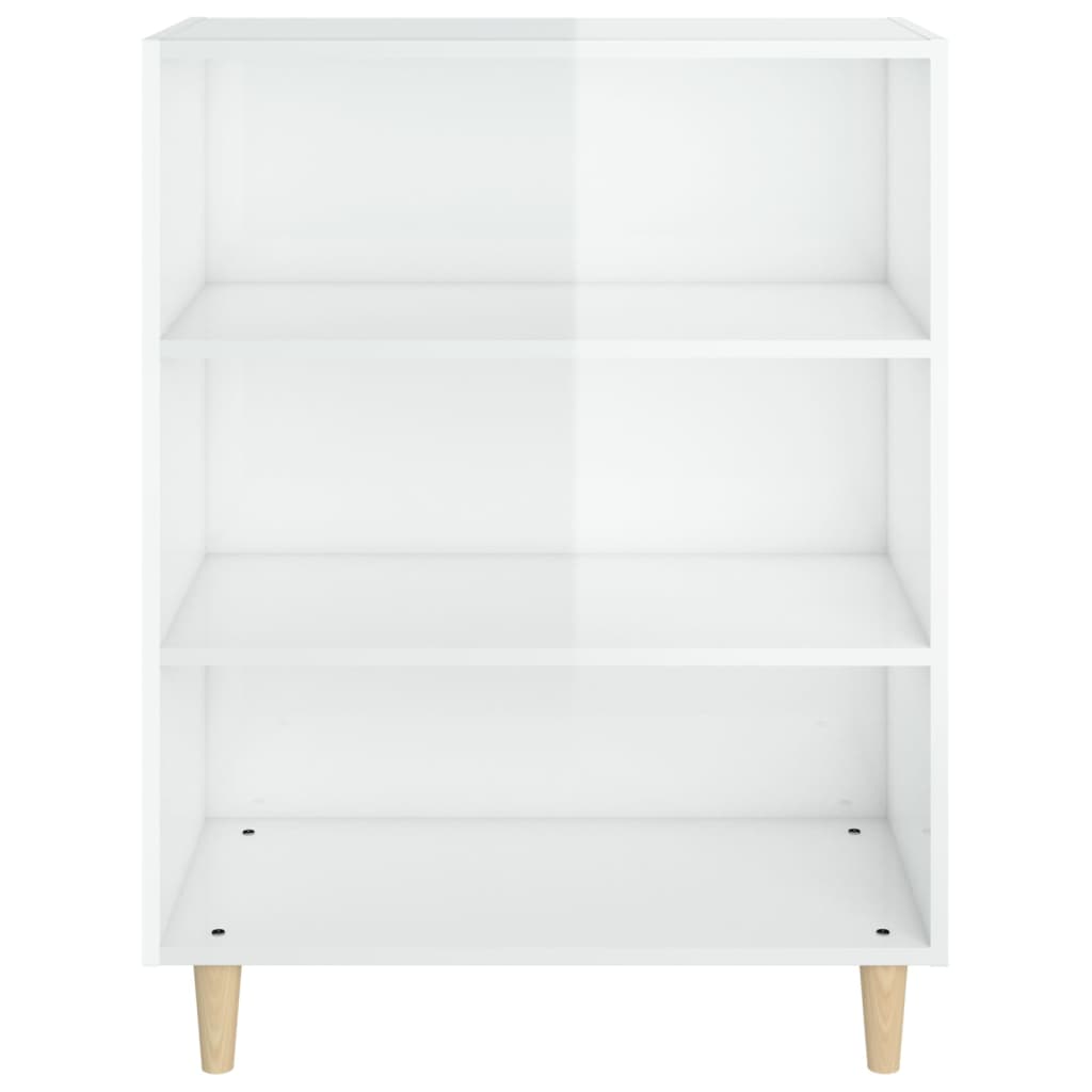 vidaXL Sideboard Hochglanz-Weiß 69,5x32,5x90 cm Holzwerkstoff