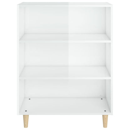 vidaXL Sideboard Hochglanz-Weiß 69,5x32,5x90 cm Holzwerkstoff