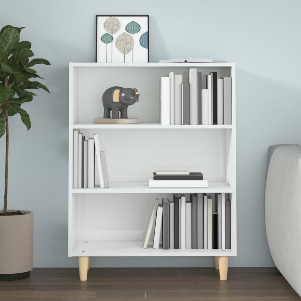vidaXL Sideboard Hochglanz-Weiß 69,5x32,5x90 cm Holzwerkstoff