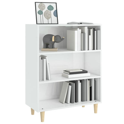 vidaXL Sideboard Hochglanz-Weiß 69,5x32,5x90 cm Holzwerkstoff