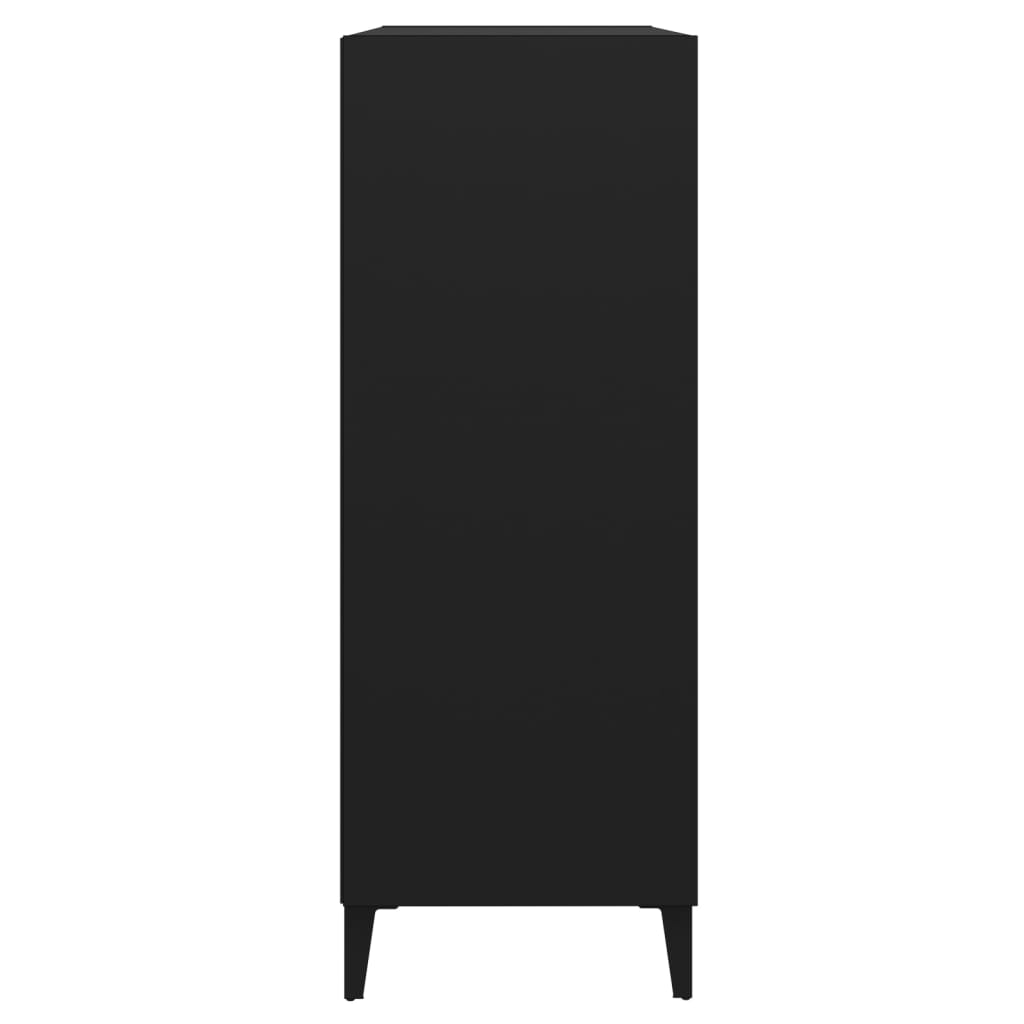 vidaXL Sideboard Schwarz 69,5x32,5x90 cm Holzwerkstoff