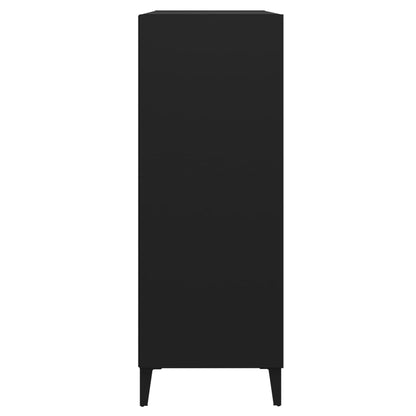 vidaXL Sideboard Schwarz 69,5x32,5x90 cm Holzwerkstoff