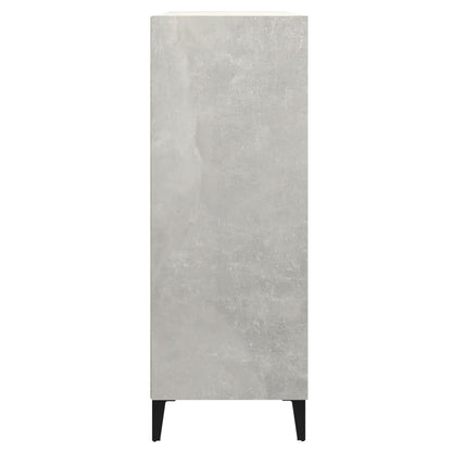 vidaXL Bahut gris béton 69,5x32,5x90 cm Bois d'ingénierie