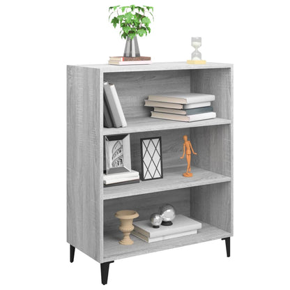 vidaXL Bahut gris béton 69,5x32,5x90 cm Bois d'ingénierie