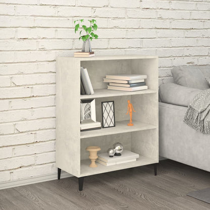 vidaXL Bahut gris béton 69,5x32,5x90 cm Bois d'ingénierie