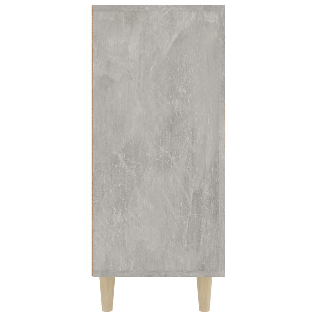 vidaXL Buffet gris béton 90x34x80 cm en bois d'ingénierie