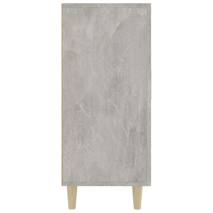 vidaXL Buffet gris béton 90x34x80 cm en bois d'ingénierie