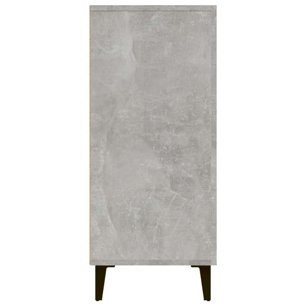vidaXL Sideboard Betongrau 90x34x80 cm Holzwerkstoff