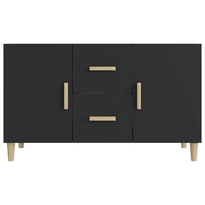 vidaXL Sideboard Schwarz 100x36x60 cm Holzwerkstoff