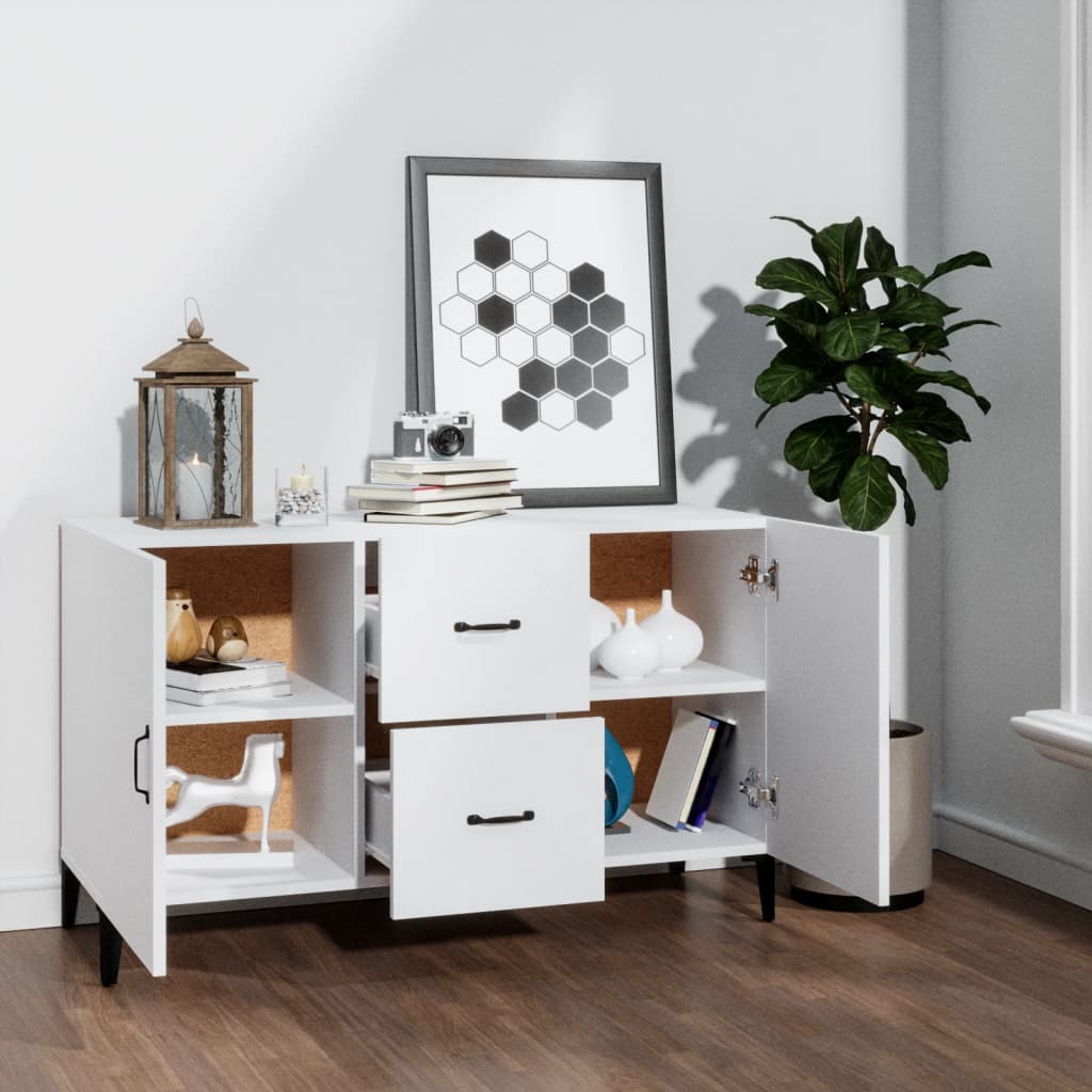 vidaXL Buffet blanc 100x36x60 cm Bois d'ingénierie