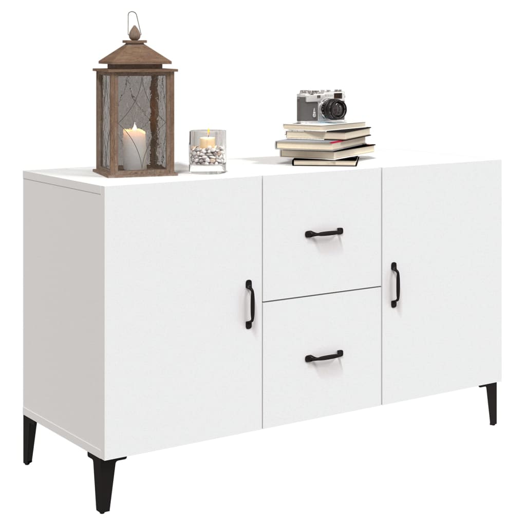 vidaXL Buffet blanc 100x36x60 cm Bois d'ingénierie