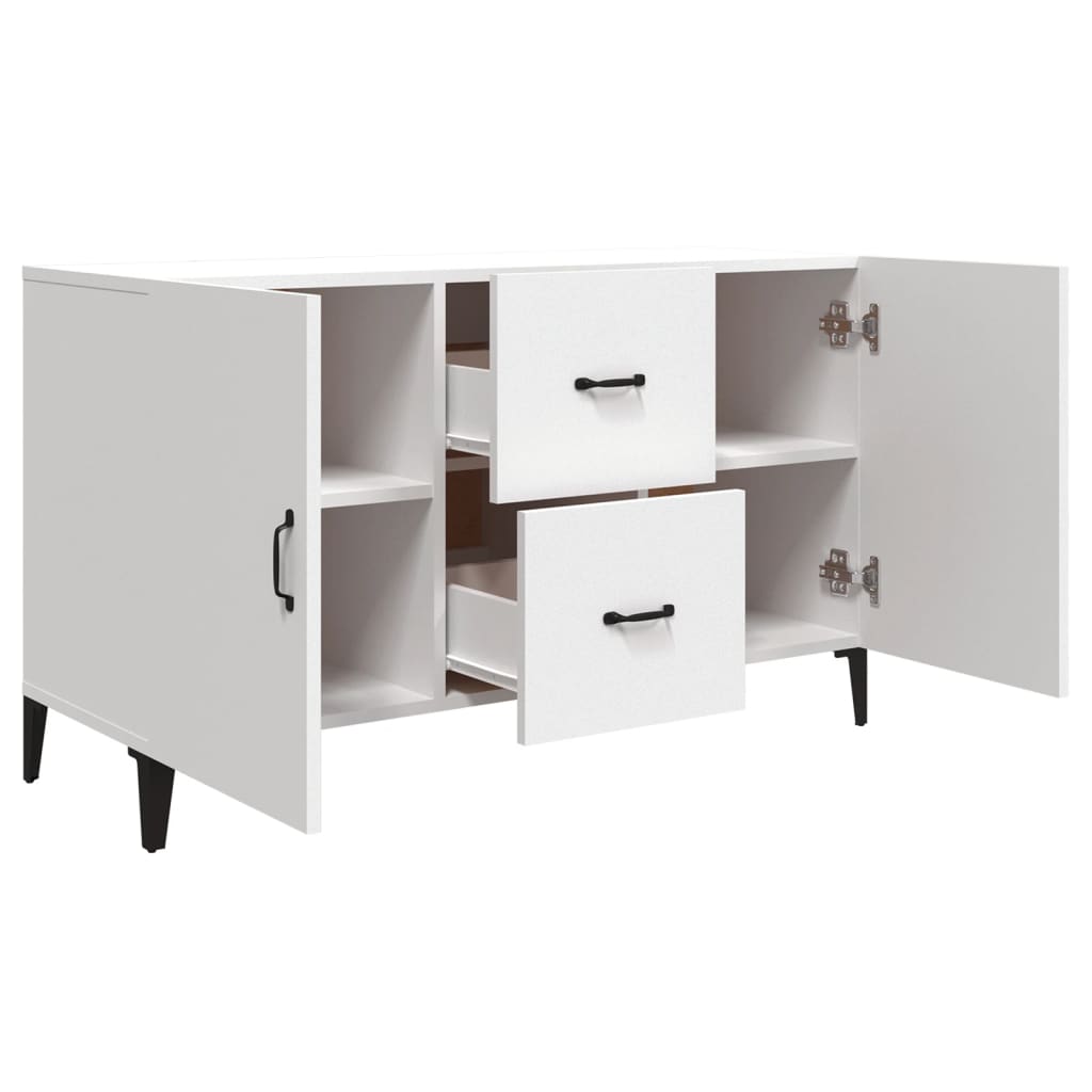 vidaXL Buffet blanc 100x36x60 cm Bois d'ingénierie