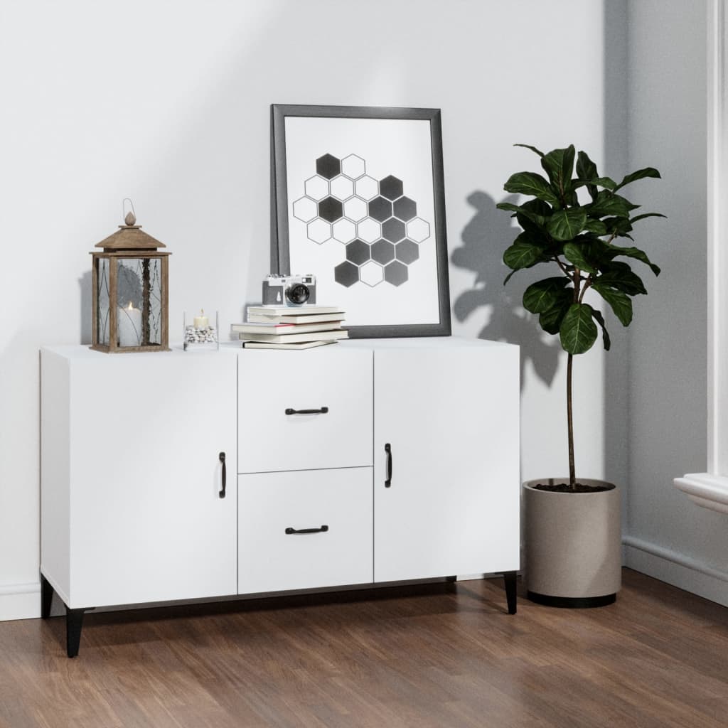 vidaXL Buffet blanc 100x36x60 cm Bois d'ingénierie