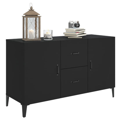 vidaXL Buffet noir 100x36x60 cm en bois d'ingénierie