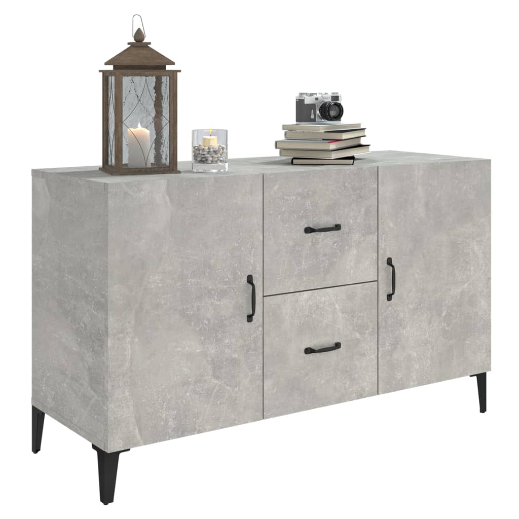 vidaXL Sideboard Betongrau 100x36x60 cm Holzwerkstoff