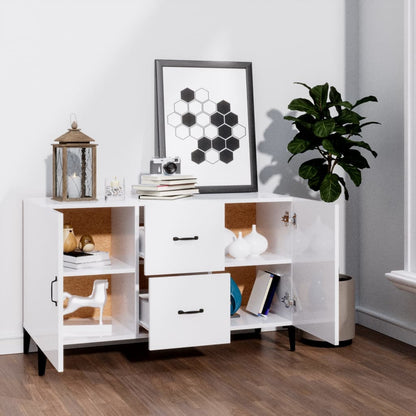 vidaXL Sideboard Hochglanz-Weiß 100x36x60 cm Holzwerkstoff