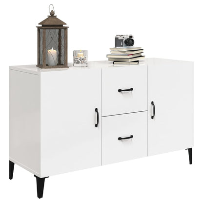 vidaXL Sideboard Hochglanz-Weiß 100x36x60 cm Holzwerkstoff