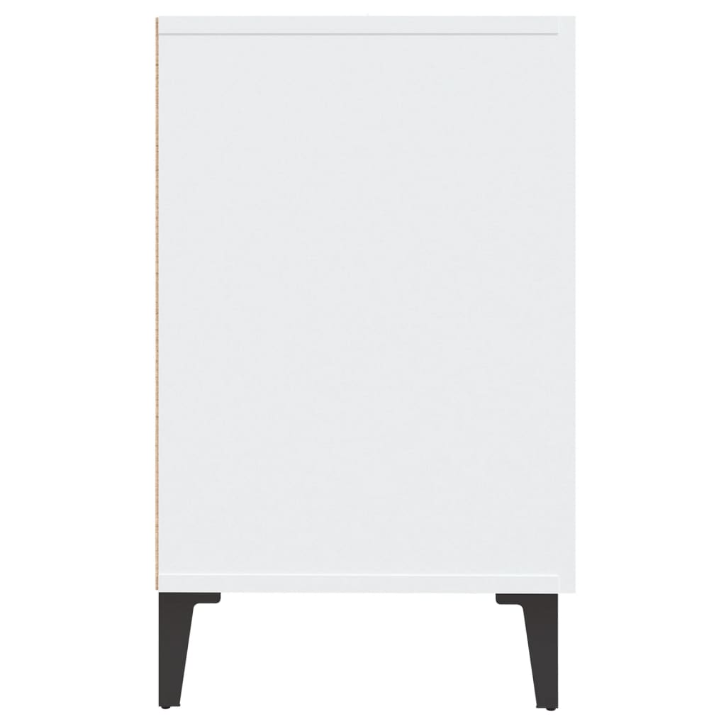 vidaXL Sideboard Hochglanz-Weiß 100x36x60 cm Holzwerkstoff