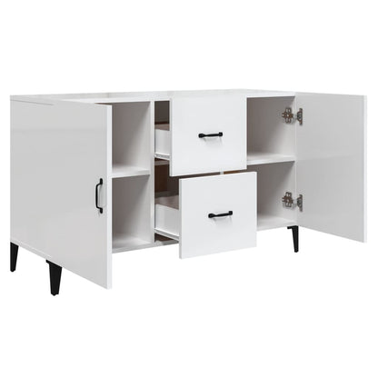 vidaXL Sideboard Hochglanz-Weiß 100x36x60 cm Holzwerkstoff