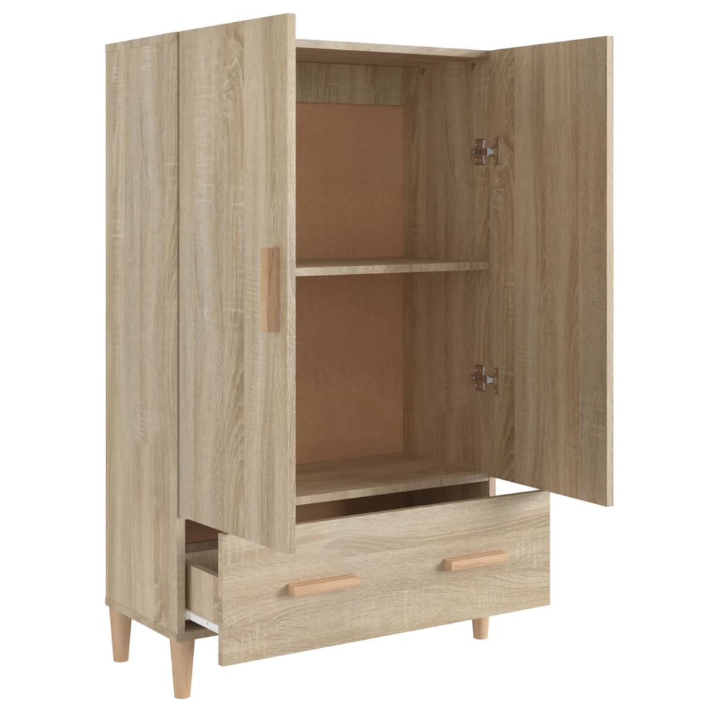 vidaXL Highboard Chêne Sonoma 70x31x115 cm Bois d'ingénierie