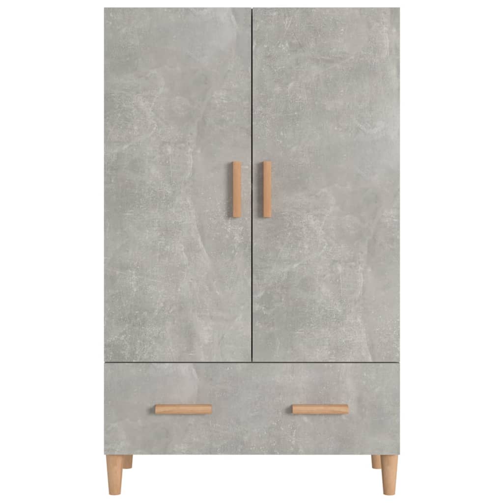Highboard Betongrau 70x31x115 cm Holzwerkstoff