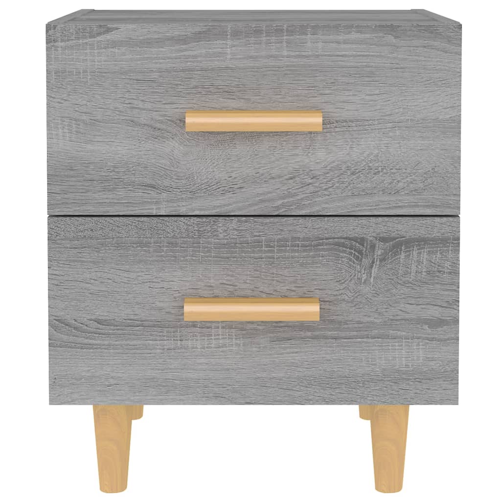 vidaXL Nachttische 2 Stk. Grau Sonoma 40x35x47,5 cm