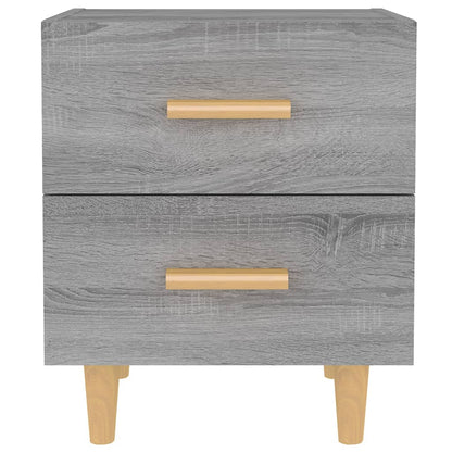 vidaXL Nachttische 2 Stk. Grau Sonoma 40x35x47,5 cm