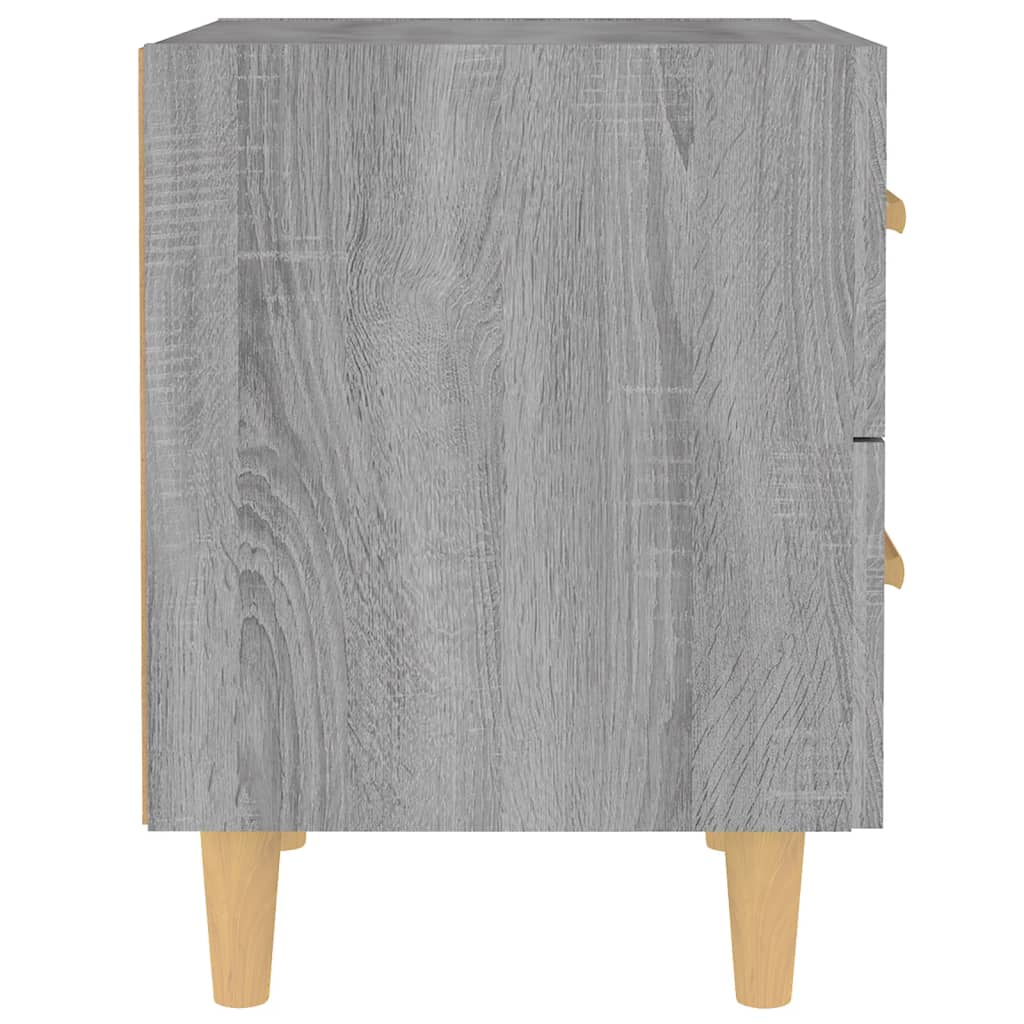 vidaXL Nachttische 2 Stk. Grau Sonoma 40x35x47,5 cm