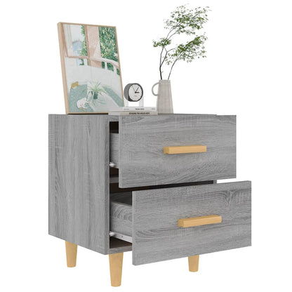 vidaXL Nachttische 2 Stk. Grau Sonoma 40x35x47,5 cm