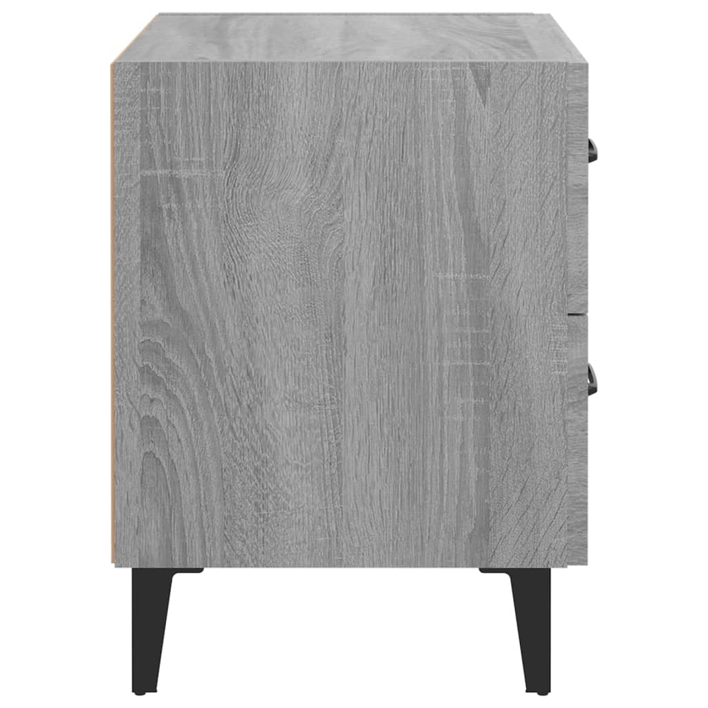 vidaXL Nachttisch Grau Sonoma 40x35x47,5 cm