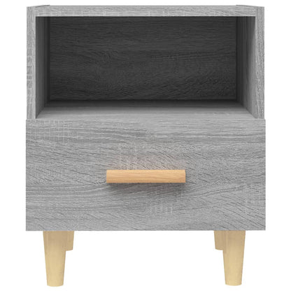 vidaXL Nachttische 2 Stk. Grau Sonoma 40x35x47 cm