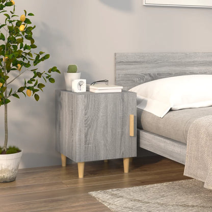 vidaXL Nachttische 2 Stk. Grau Sonoma Holzwerkstoff