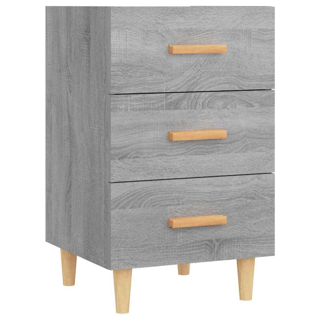 vidaXL Nachttisch Grau Sonoma 40x40x66 cm Holzwerkstoff
