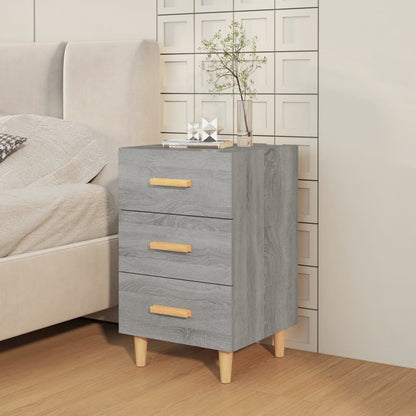 vidaXL Nachttisch Grau Sonoma 40x40x66 cm Holzwerkstoff
